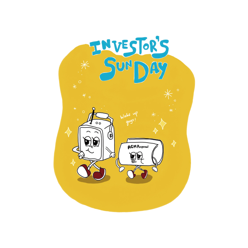 Investor's Sunday Tシャツ ホワイト