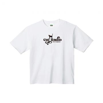 船ヶ山哲 猫のラジオ Tシャツ(オーバーサイズ)