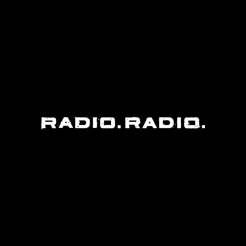 RADIO.RADIO.With George Williams Tシャツ オーバーサイズ ブラック