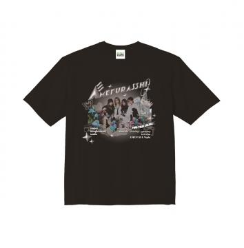 AMEFURASSHI のアメフラナイト! Tシャツ(オーバーサイズ)　ブラック